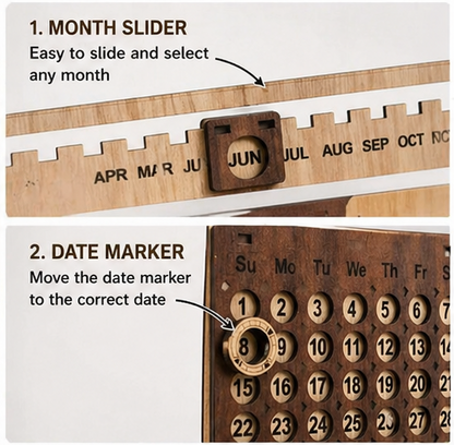 Wooden Life Time Calendar