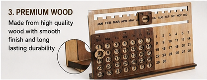 Wooden Life Time Calendar
