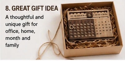 Wooden Life Time Calendar