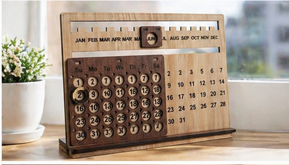 Wooden Life Time Calendar