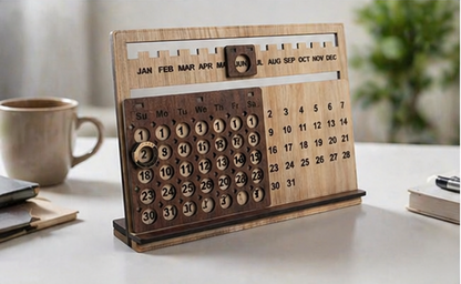 Wooden Life Time Calendar