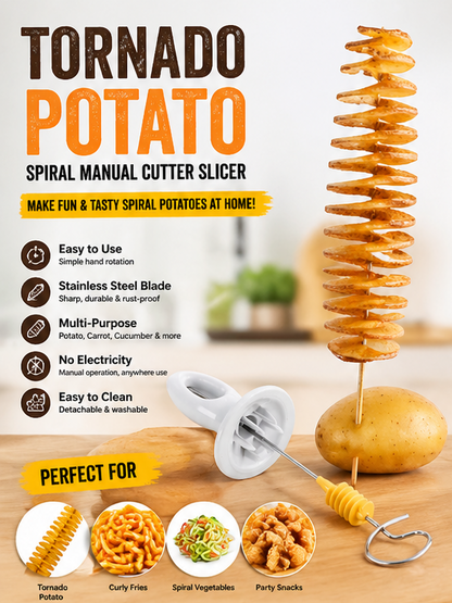 Tornado Potato Spiral Manual Cutter Slicer