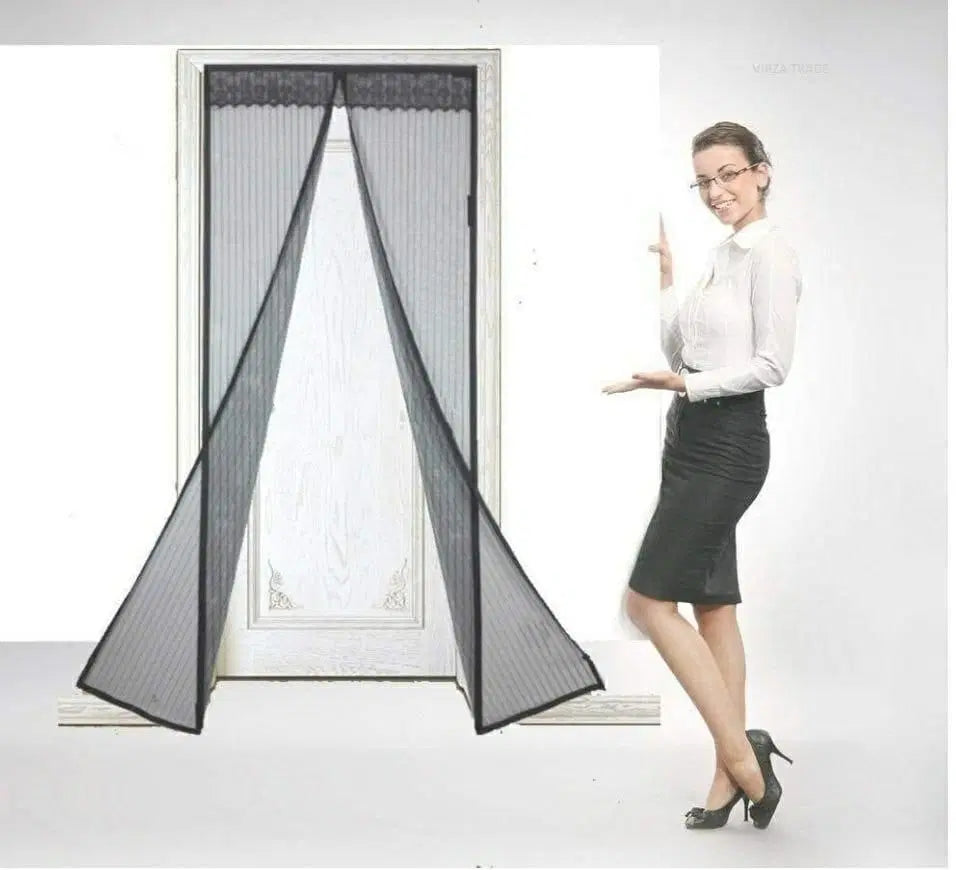Mesh Screen Net Home Magnetic Foldable Anti Mosquito Door Curtain