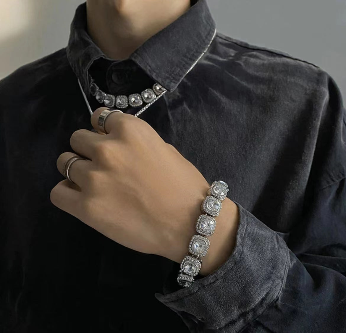 Iced Out Chunky Bracelet